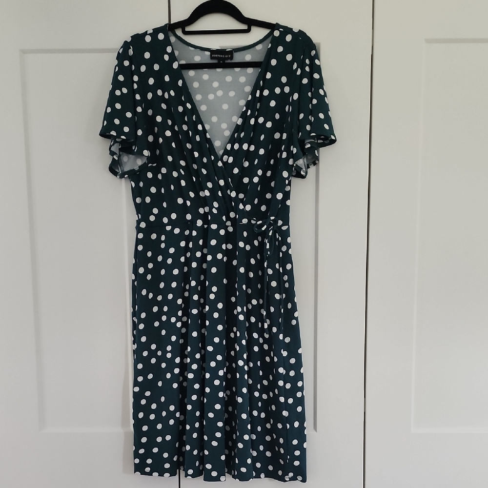 Polka Dot Wrap Dress